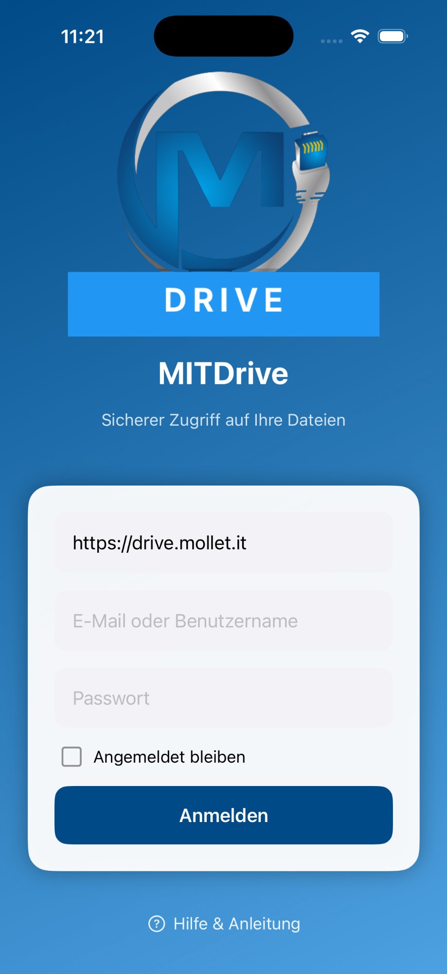 MITDrive iOS Login