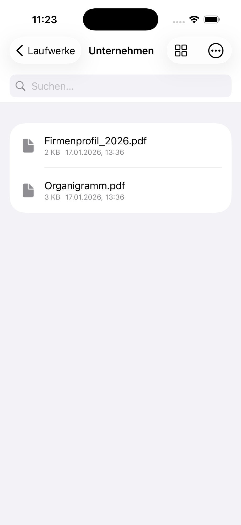 MITDrive iOS Dateien