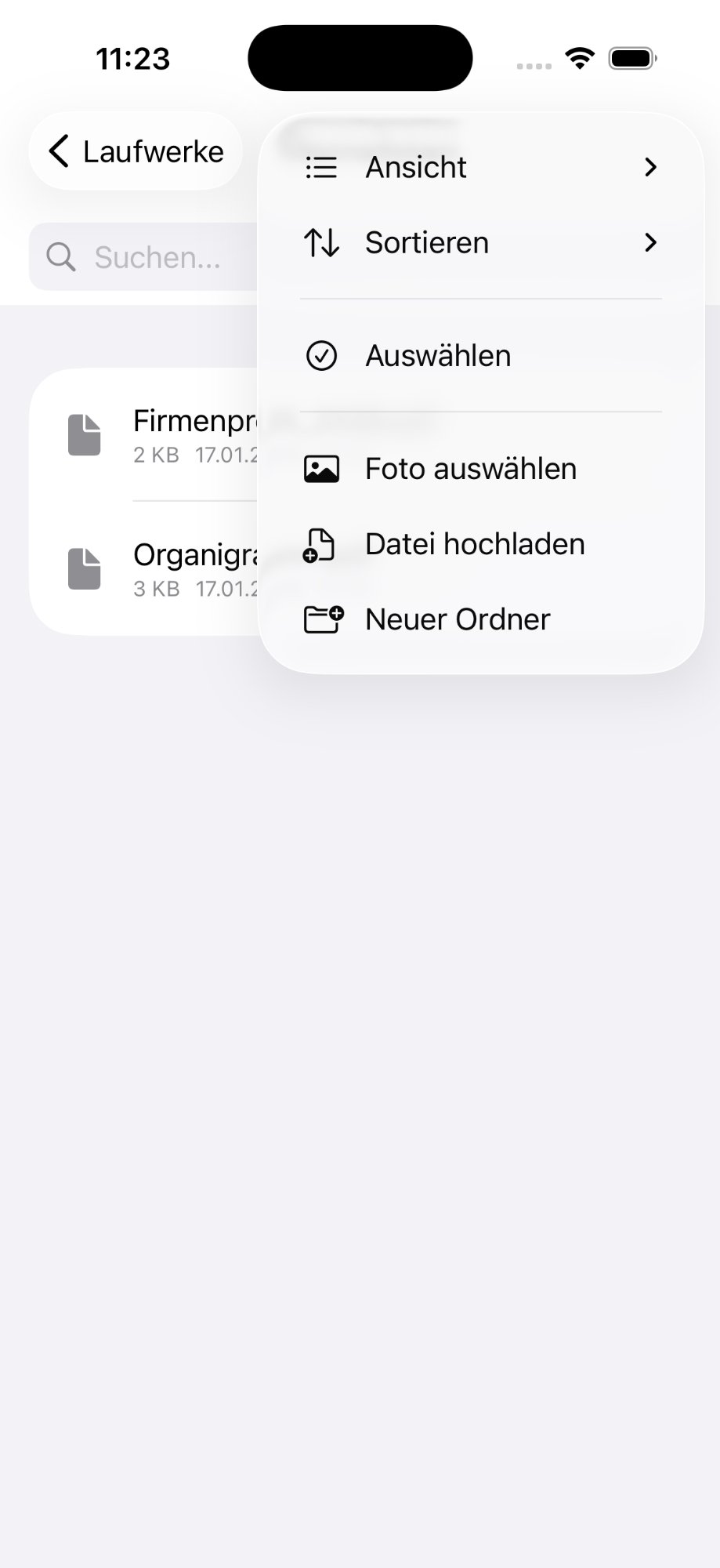 MITDrive iOS Aktionen