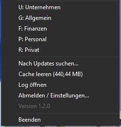 MITDrive Windows Tray